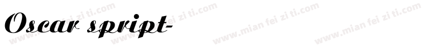 Oscar spript字体转换